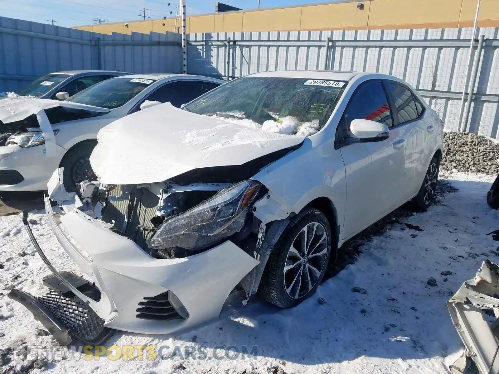 2 Photograph of a damaged car 2T1BURHE5KC160451 TOYOTA COROLLA 2019
