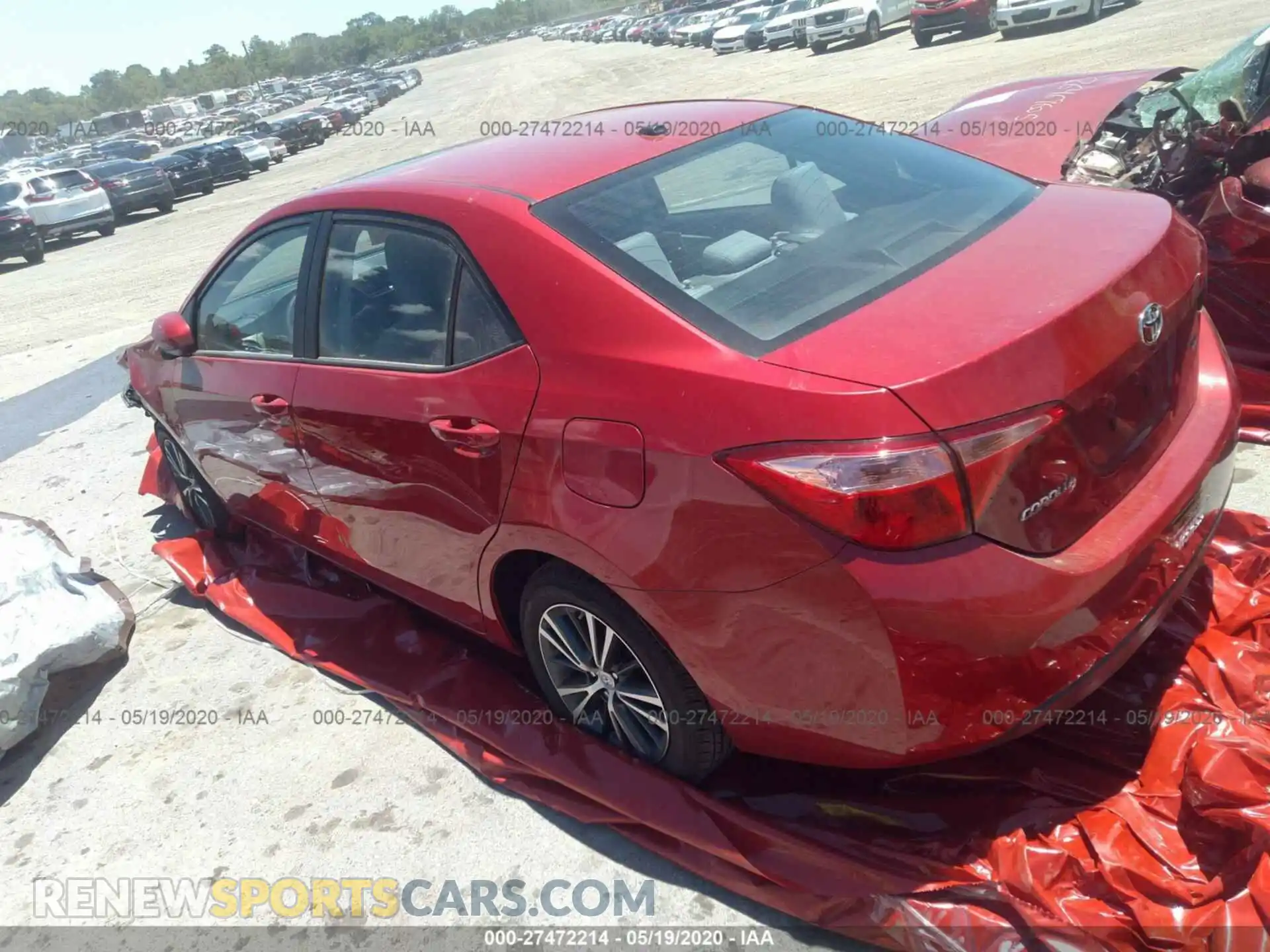 3 Photograph of a damaged car 2T1BURHE5KC167366 TOYOTA COROLLA 2019
