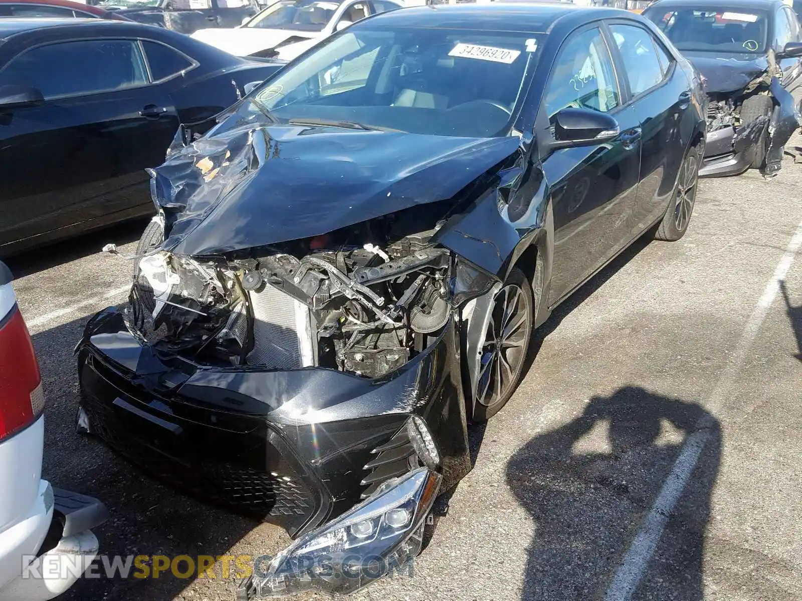 2 Photograph of a damaged car 2T1BURHE5KC167898 TOYOTA COROLLA 2019