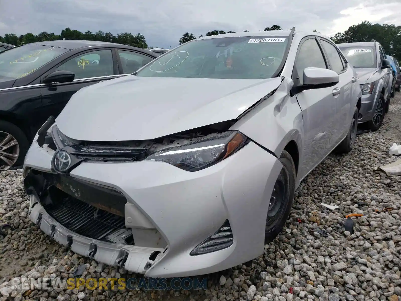 2 Photograph of a damaged car 2T1BURHE5KC178612 TOYOTA COROLLA 2019