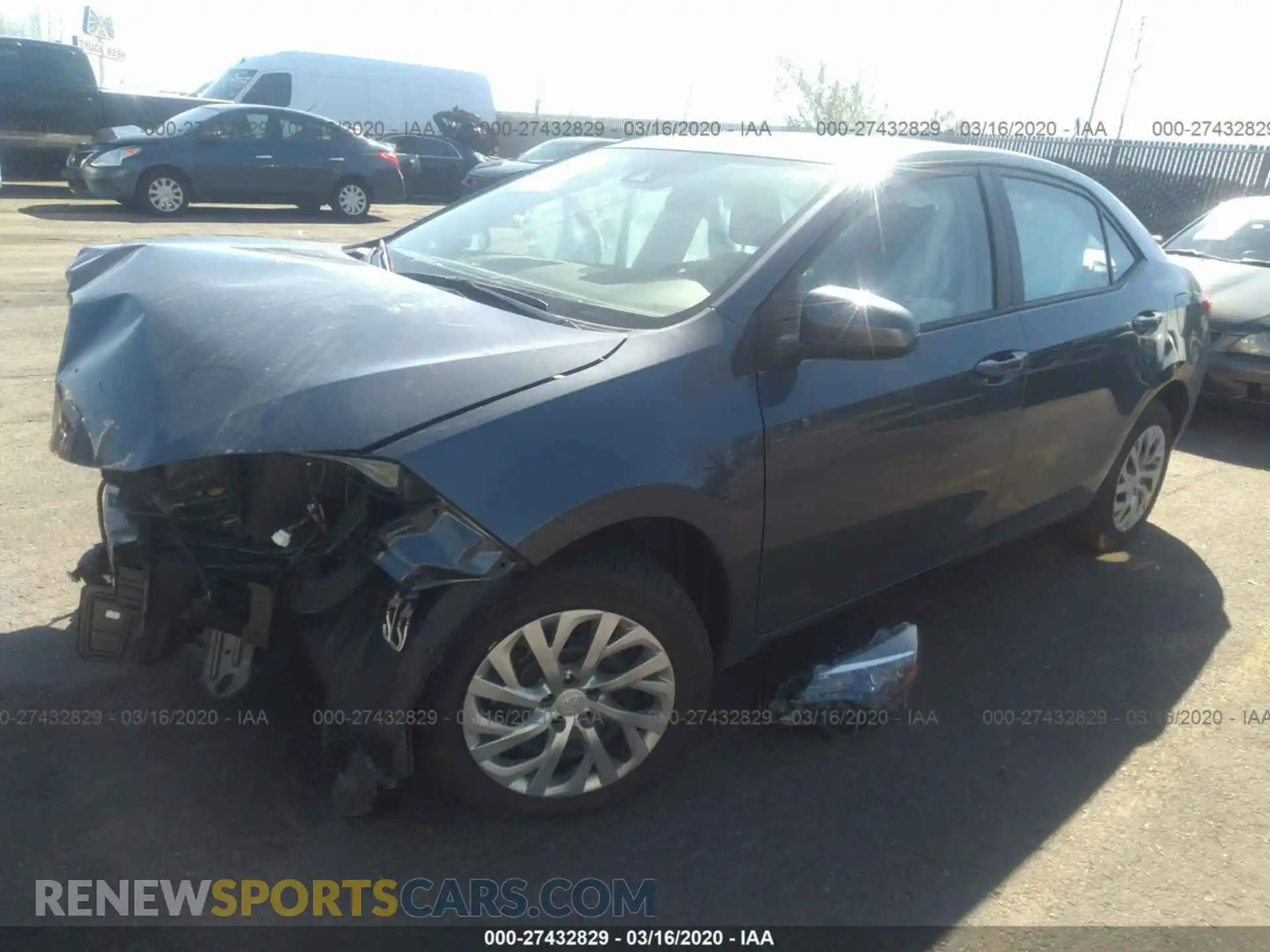 2 Photograph of a damaged car 2T1BURHE5KC180196 TOYOTA COROLLA 2019