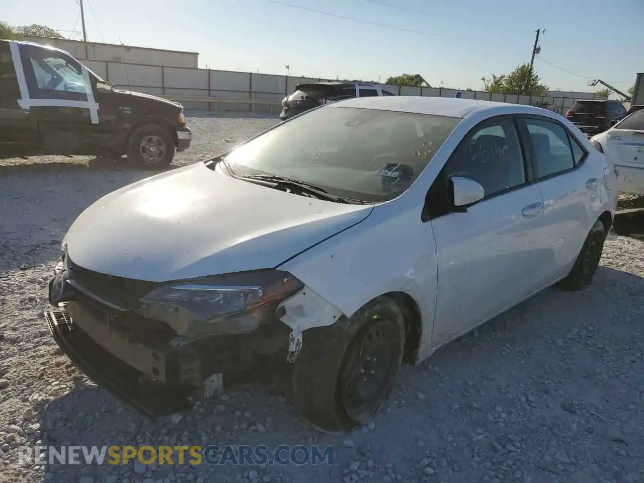 2 Photograph of a damaged car 2T1BURHE5KC181834 TOYOTA COROLLA 2019