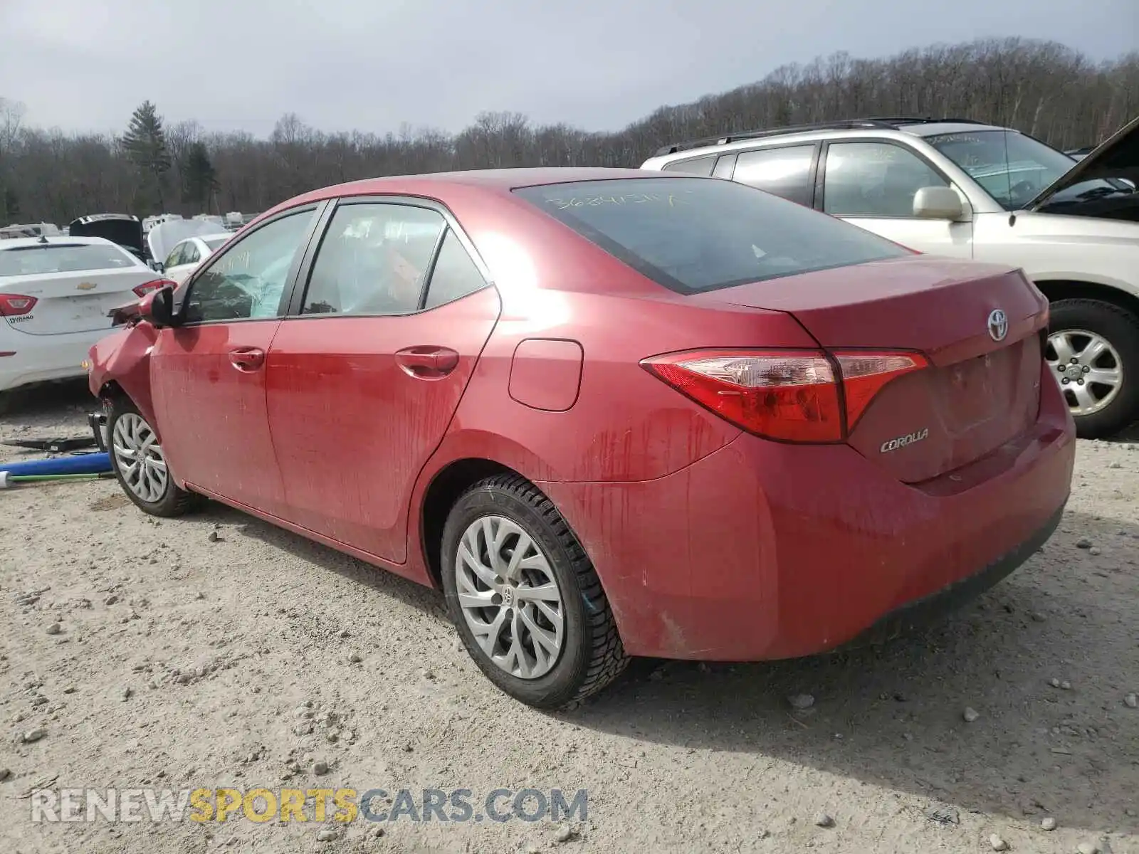 3 Photograph of a damaged car 2T1BURHE5KC184989 TOYOTA COROLLA 2019