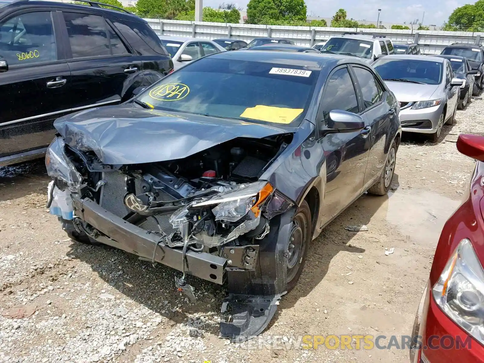 2 Photograph of a damaged car 2T1BURHE5KC190422 TOYOTA COROLLA 2019