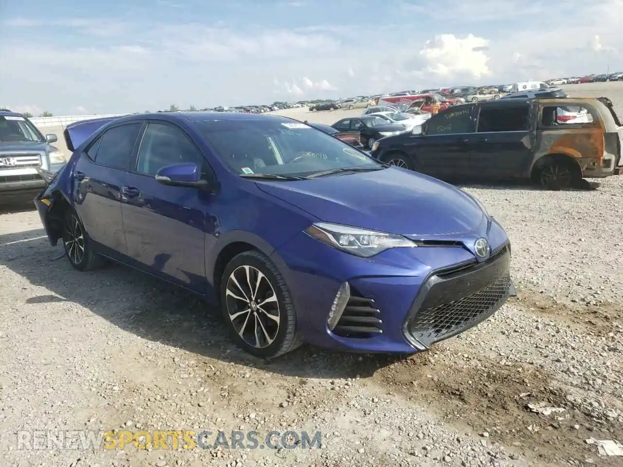 1 Photograph of a damaged car 2T1BURHE5KC194079 TOYOTA COROLLA 2019