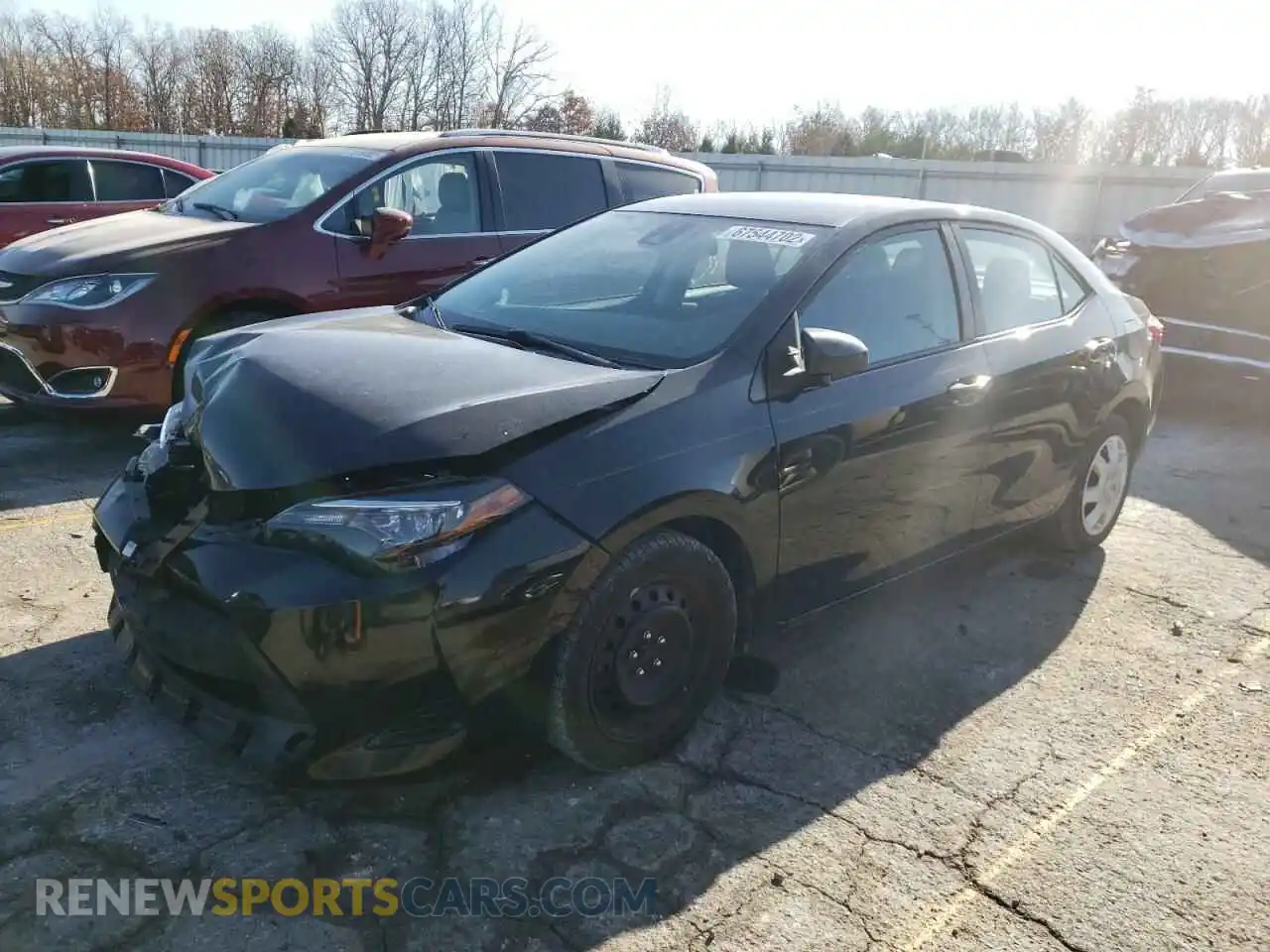 1 Photograph of a damaged car 2T1BURHE5KC201239 TOYOTA COROLLA 2019