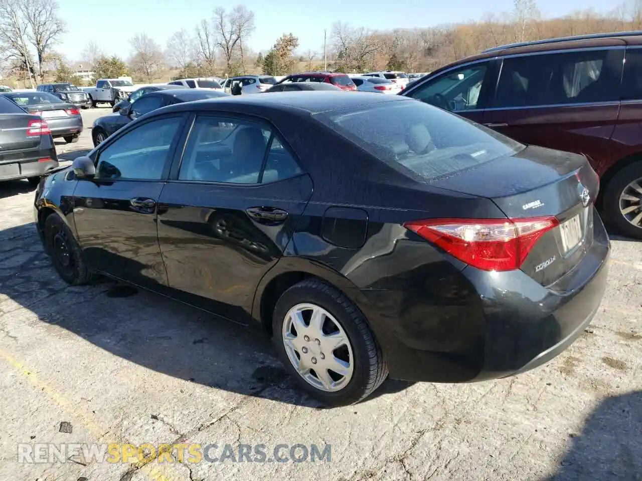 2 Photograph of a damaged car 2T1BURHE5KC201239 TOYOTA COROLLA 2019