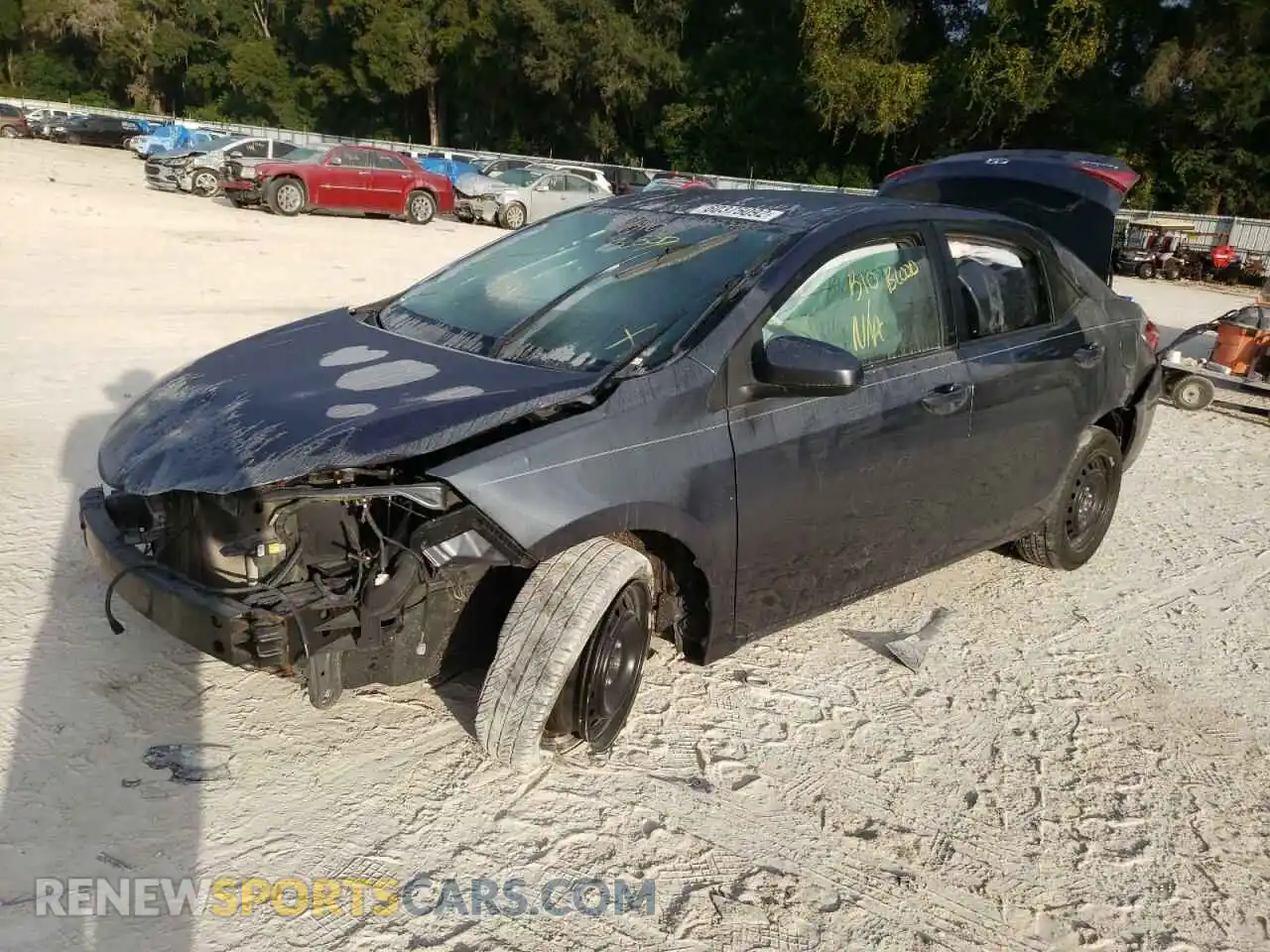 2 fotografías del automóvil dañado 2T1BURHE5KC204867 TOYOTA COROLLA 2019