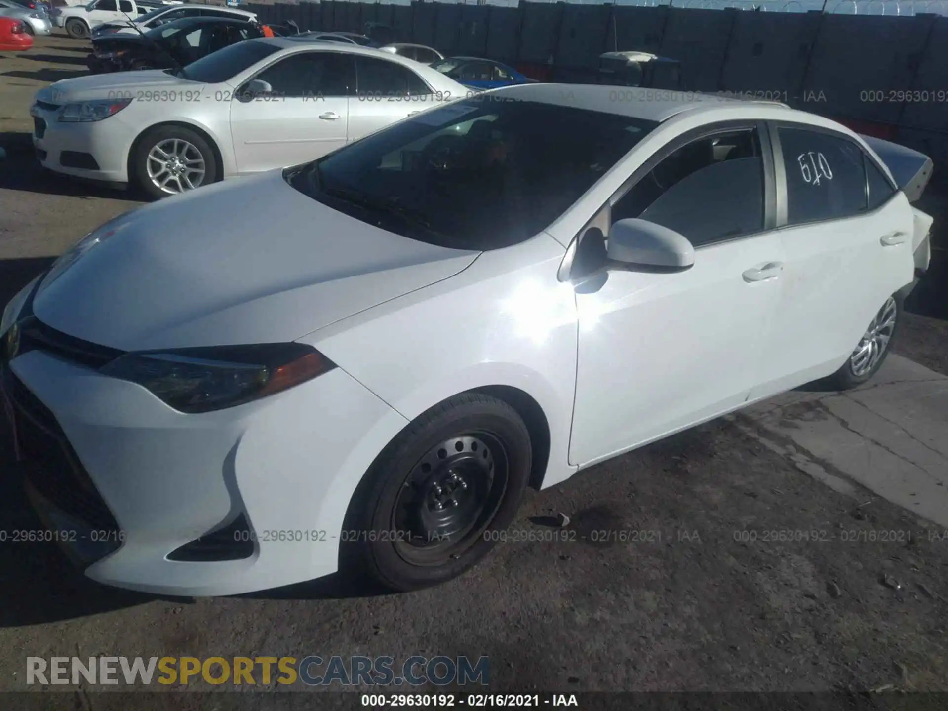 2 Photograph of a damaged car 2T1BURHE5KC211138 TOYOTA COROLLA 2019