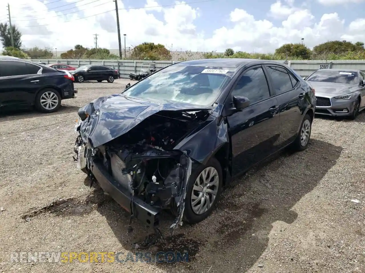 2 Photograph of a damaged car 2T1BURHE5KC214878 TOYOTA COROLLA 2019