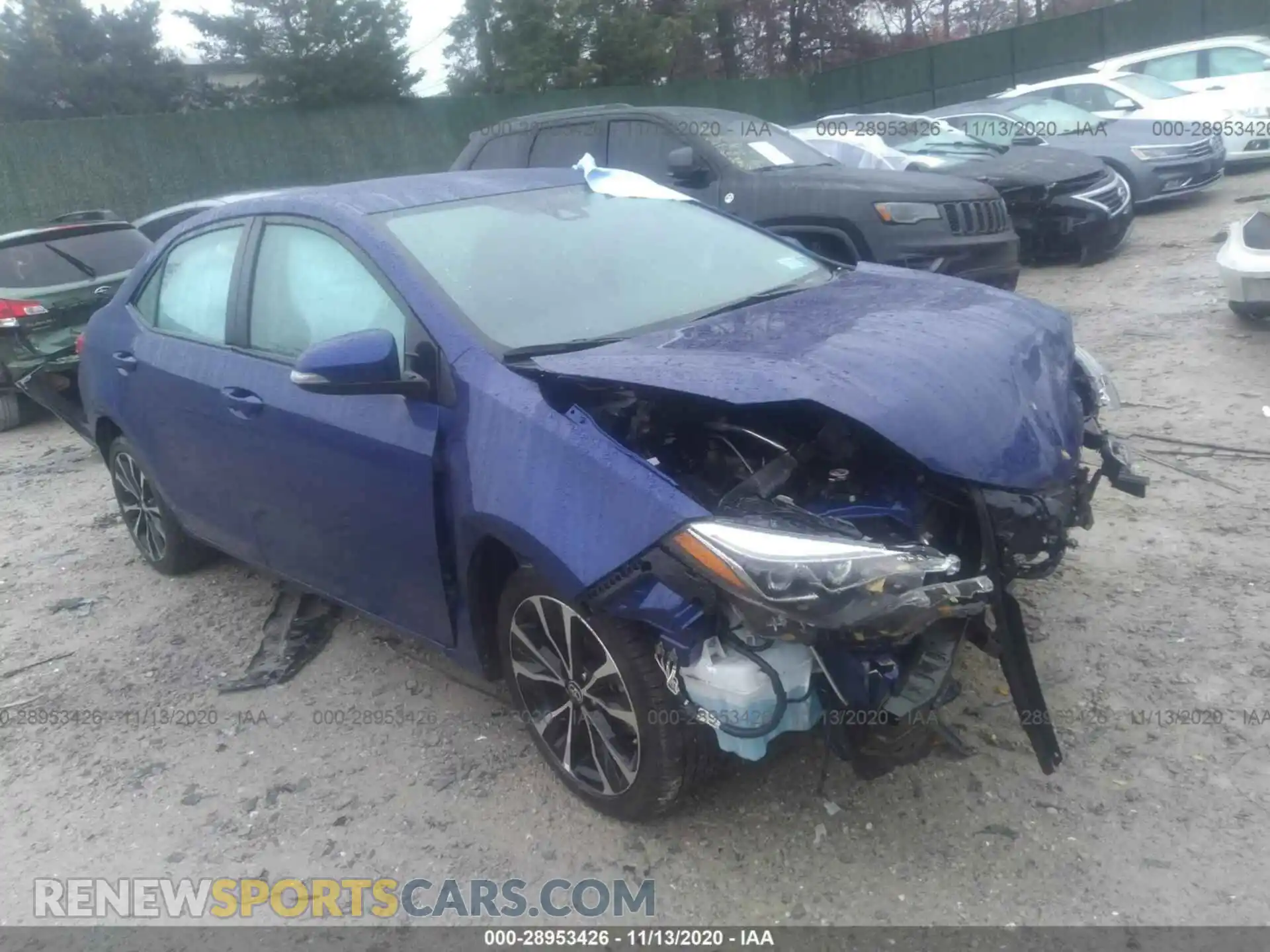 1 Photograph of a damaged car 2T1BURHE5KC218977 TOYOTA COROLLA 2019