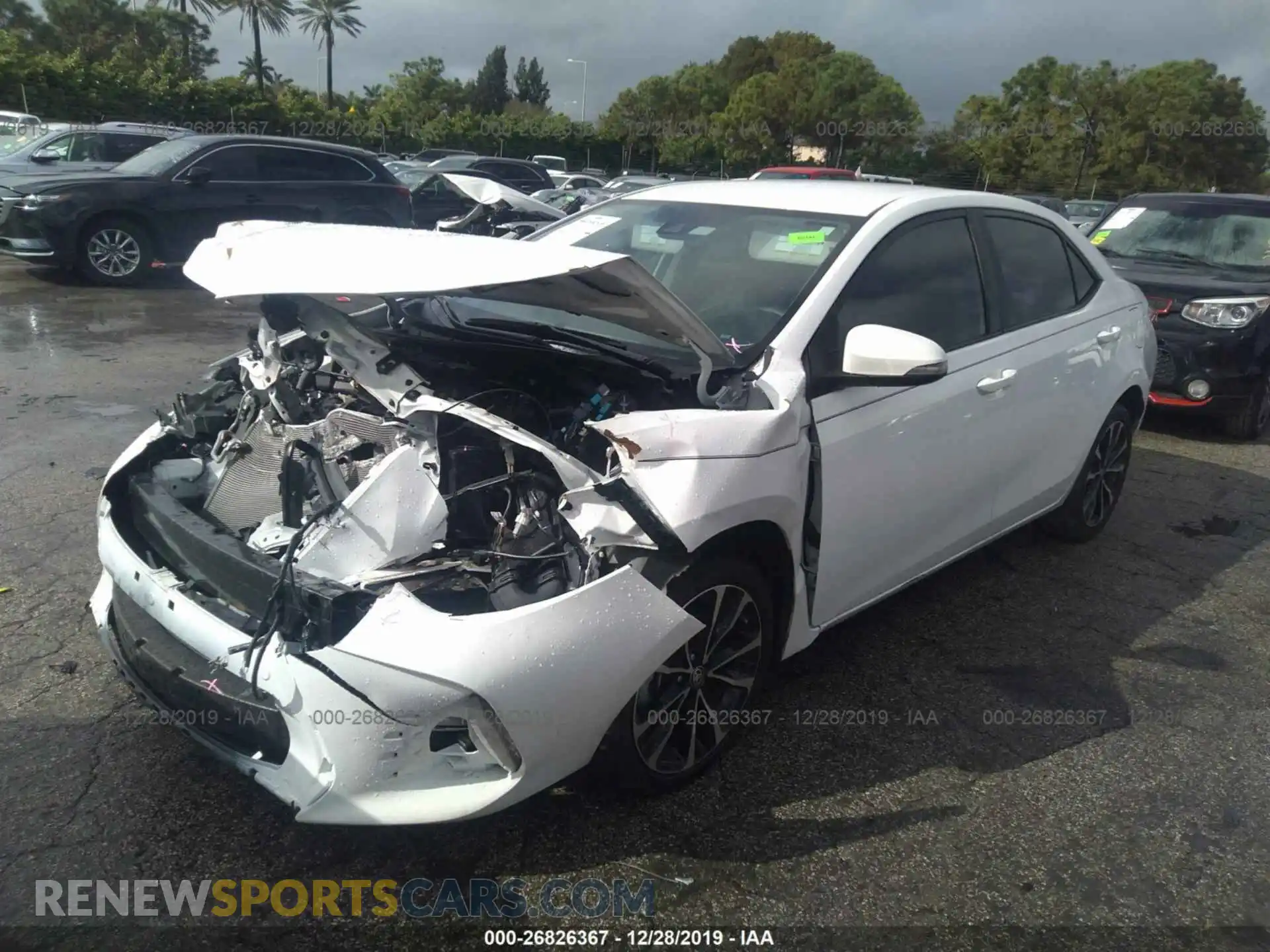2 Photograph of a damaged car 2T1BURHE5KC219255 TOYOTA COROLLA 2019