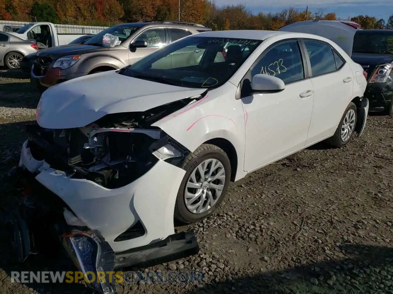 2 Photograph of a damaged car 2T1BURHE5KC229851 TOYOTA COROLLA 2019