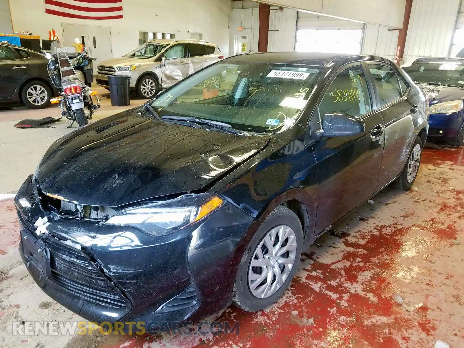 2 Photograph of a damaged car 2T1BURHE5KC234953 TOYOTA COROLLA 2019