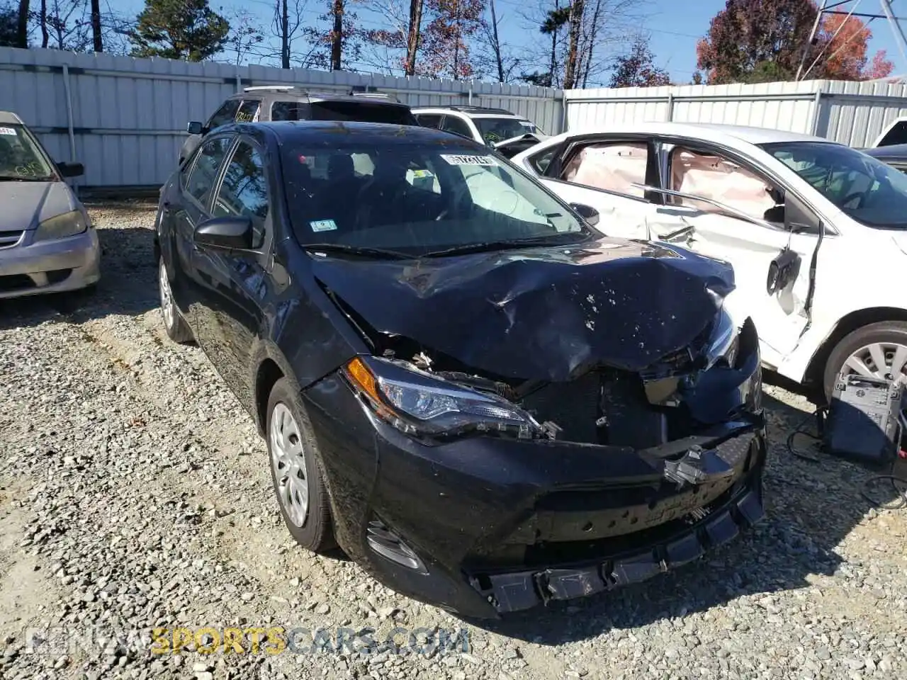 1 Photograph of a damaged car 2T1BURHE5KC238162 TOYOTA COROLLA 2019