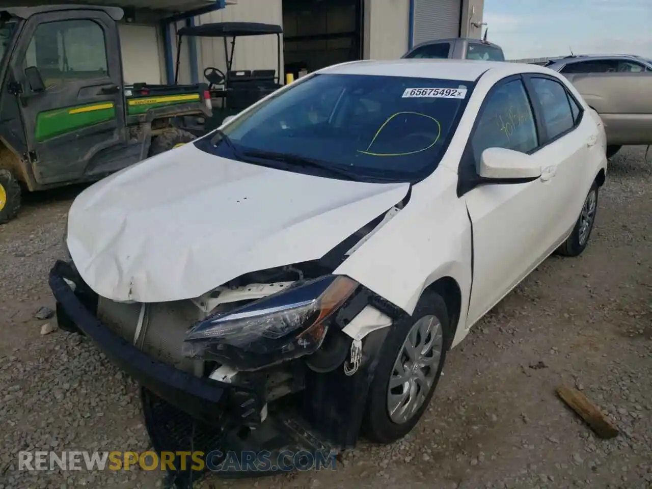 2 Photograph of a damaged car 2T1BURHE5KC240073 TOYOTA COROLLA 2019