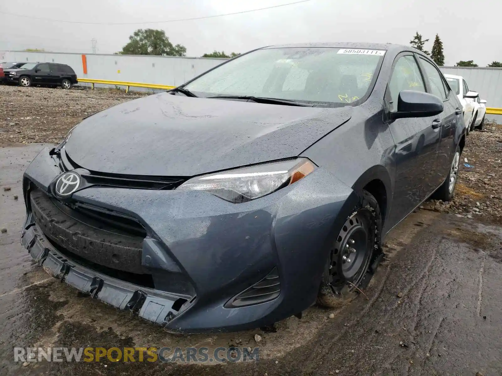 2 Фотография поврежденного автомобиля 2T1BURHE5KC242020 TOYOTA COROLLA 2019