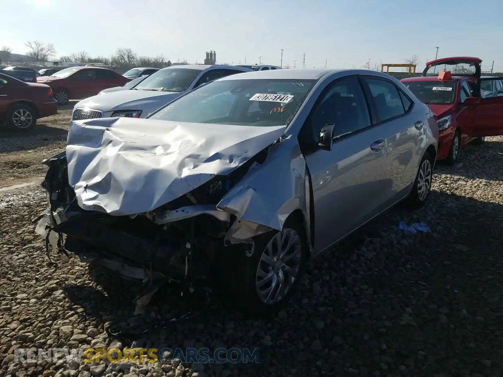 2 Photograph of a damaged car 2T1BURHE5KC243412 TOYOTA COROLLA 2019