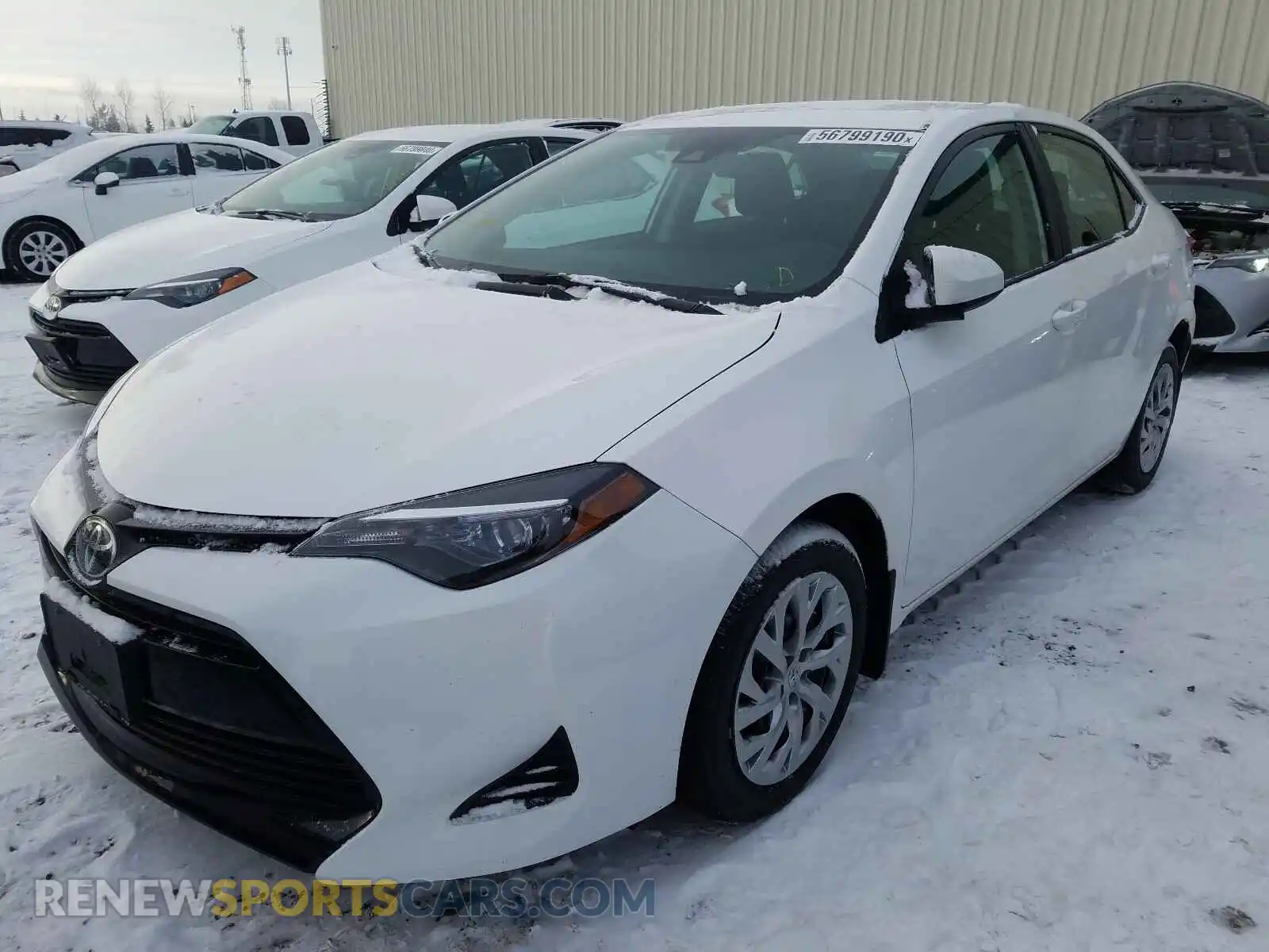 2 Photograph of a damaged car 2T1BURHE5KC246164 TOYOTA COROLLA 2019