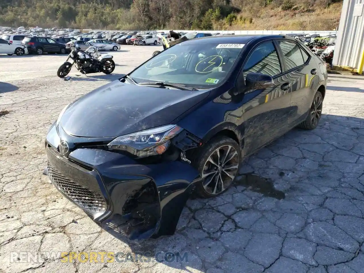 2 Photograph of a damaged car 2T1BURHE5KC247069 TOYOTA COROLLA 2019