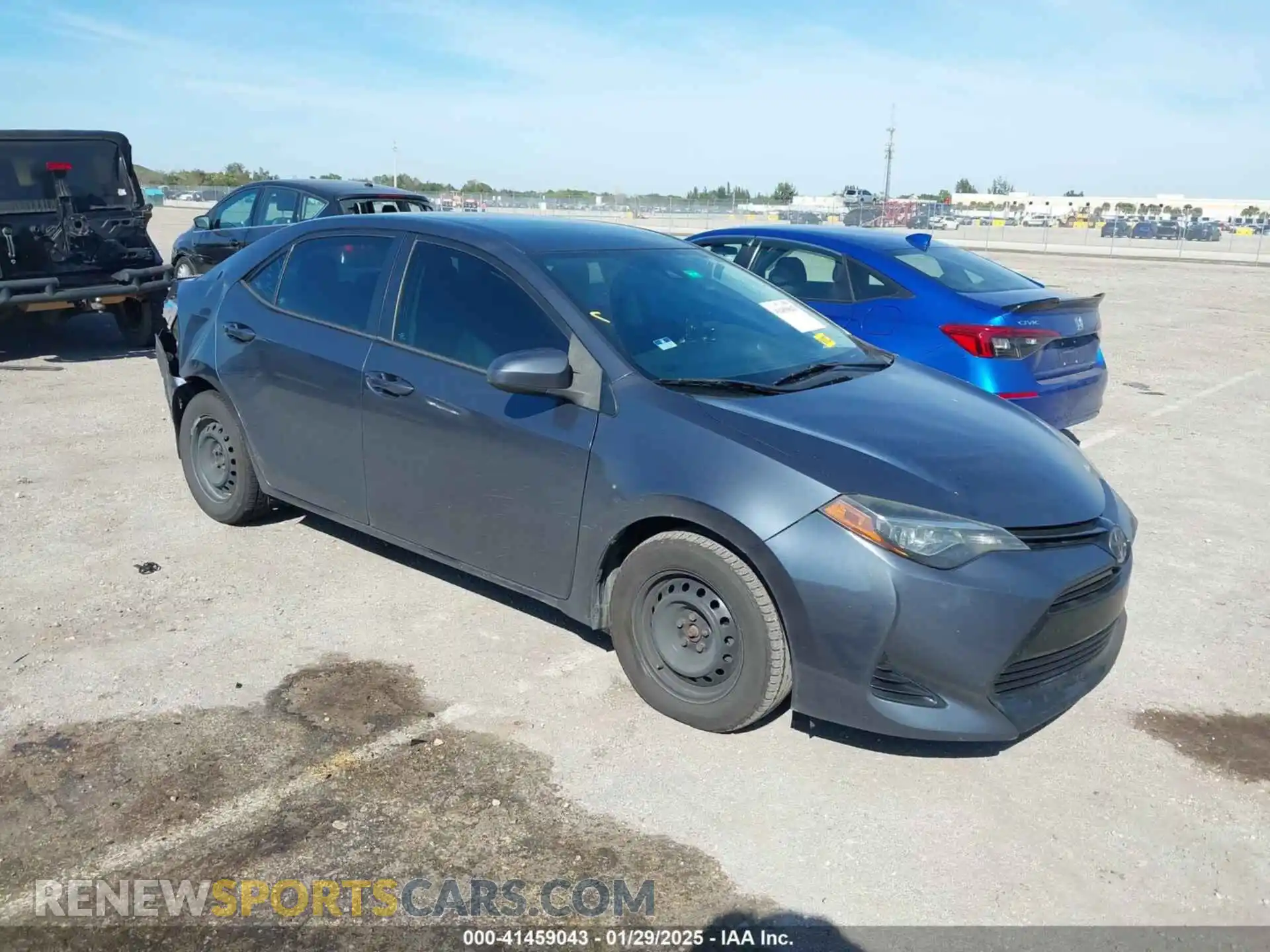 1 Photograph of a damaged car 2T1BURHE6KC128446 TOYOTA COROLLA 2019