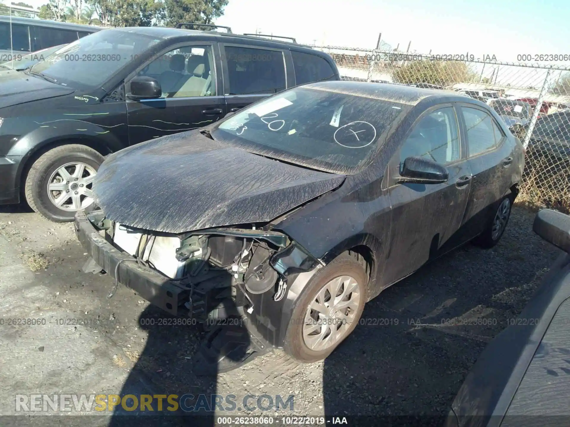 2 Photograph of a damaged car 2T1BURHE6KC133159 TOYOTA COROLLA 2019