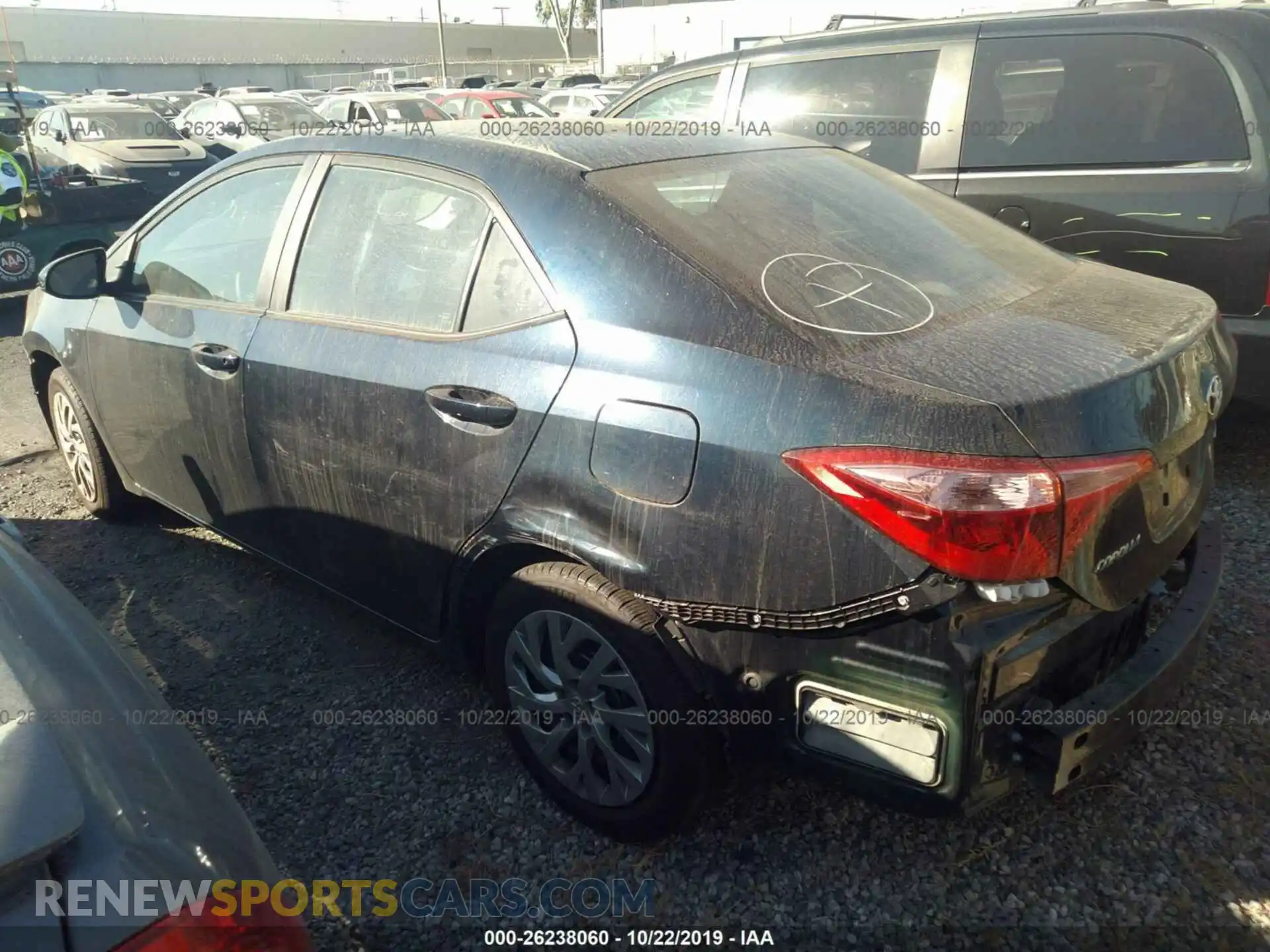3 Photograph of a damaged car 2T1BURHE6KC133159 TOYOTA COROLLA 2019