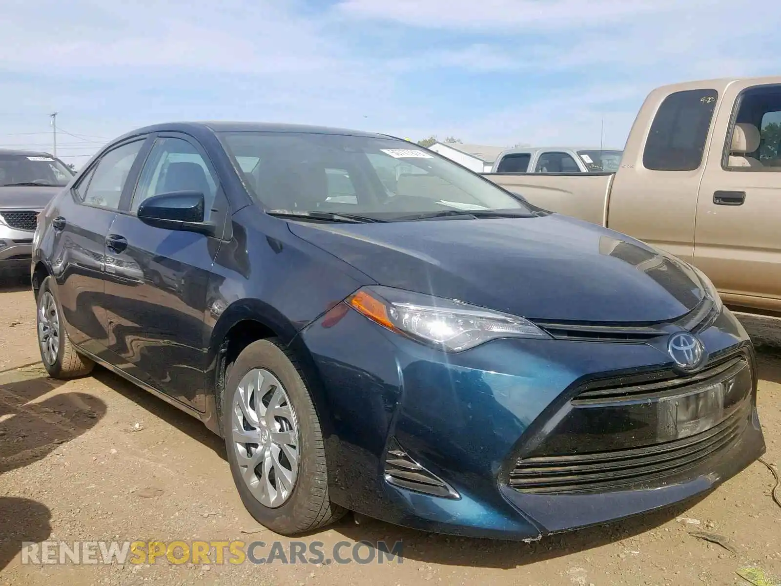 1 Photograph of a damaged car 2T1BURHE6KC137972 TOYOTA COROLLA 2019