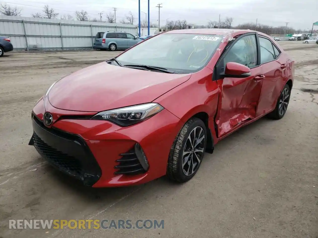 2 Photograph of a damaged car 2T1BURHE6KC165139 TOYOTA COROLLA 2019
