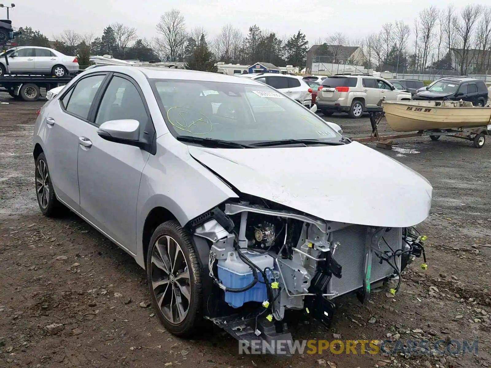 1 Photograph of a damaged car 2T1BURHE6KC172463 TOYOTA COROLLA 2019