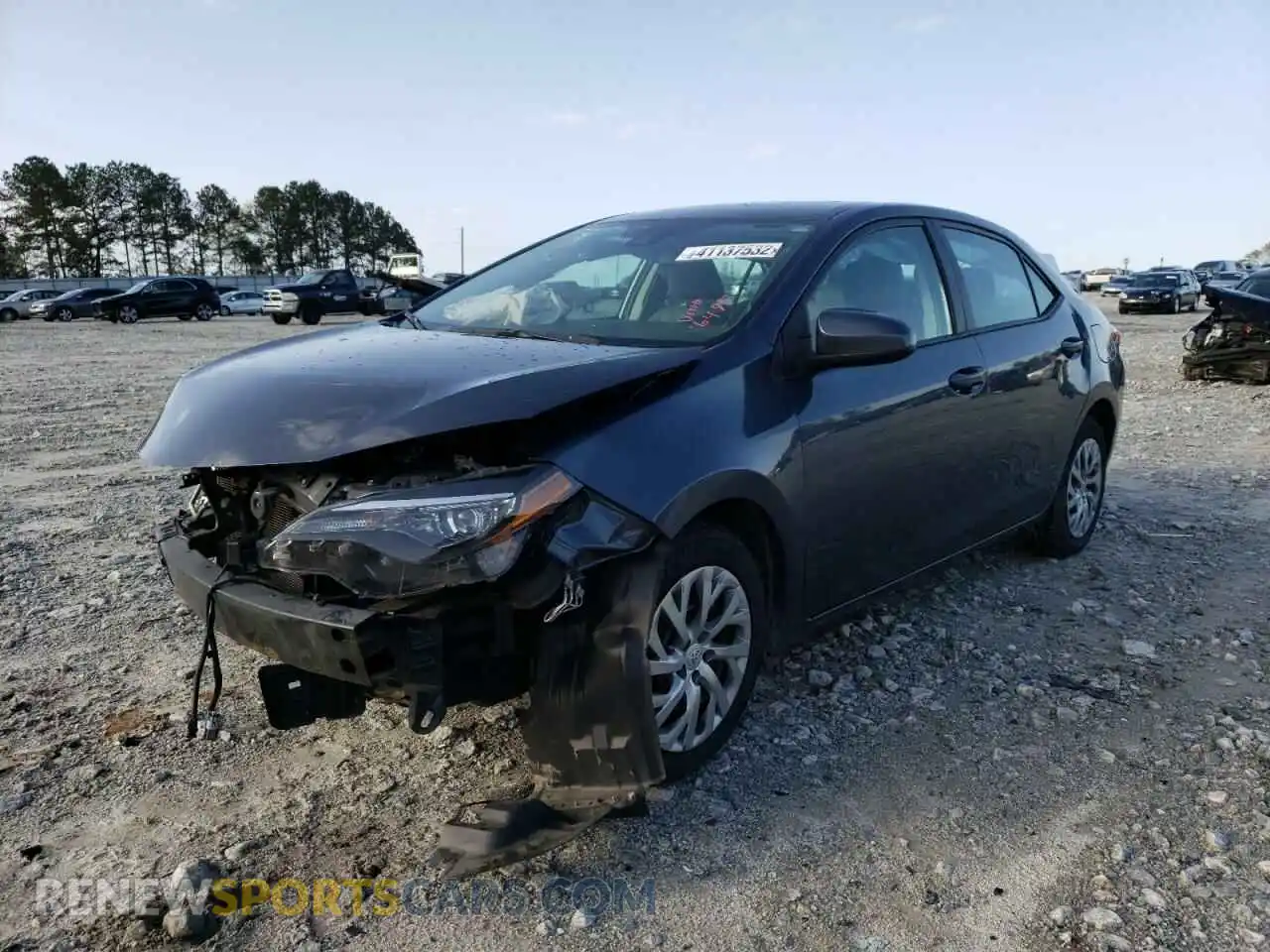 2 Photograph of a damaged car 2T1BURHE6KC176495 TOYOTA COROLLA 2019