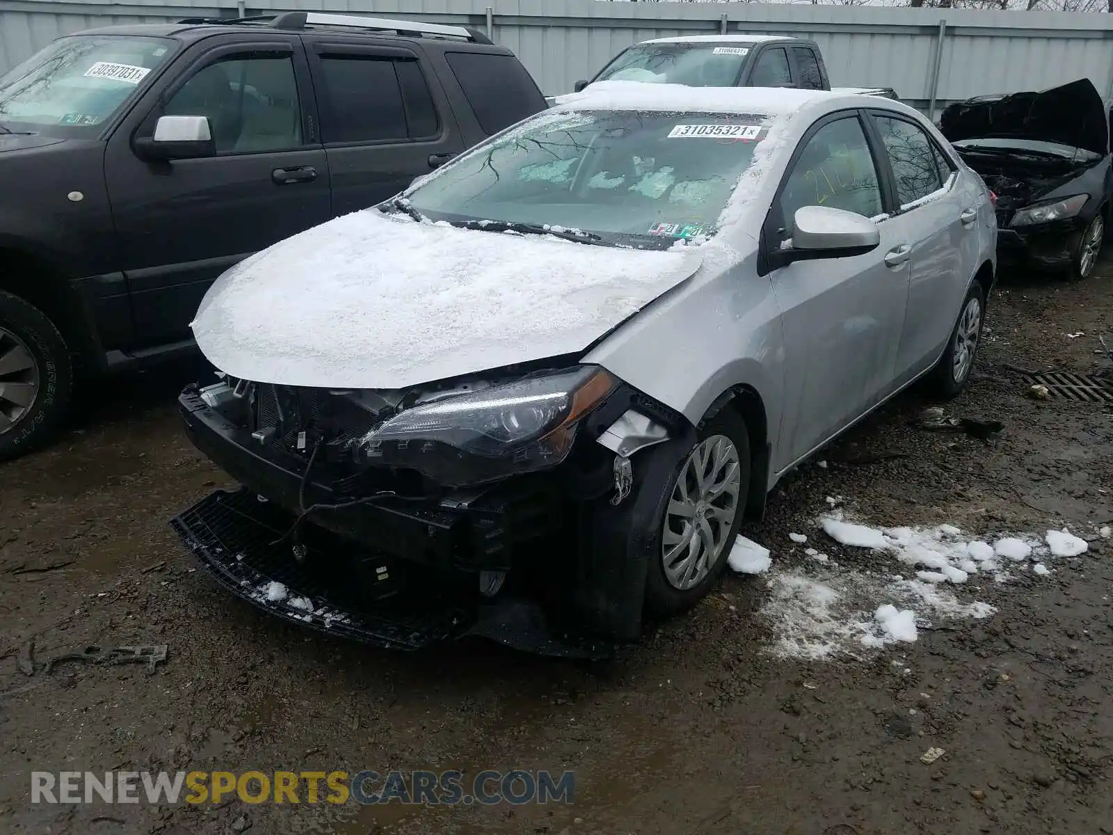 2 Photograph of a damaged car 2T1BURHE6KC180417 TOYOTA COROLLA 2019