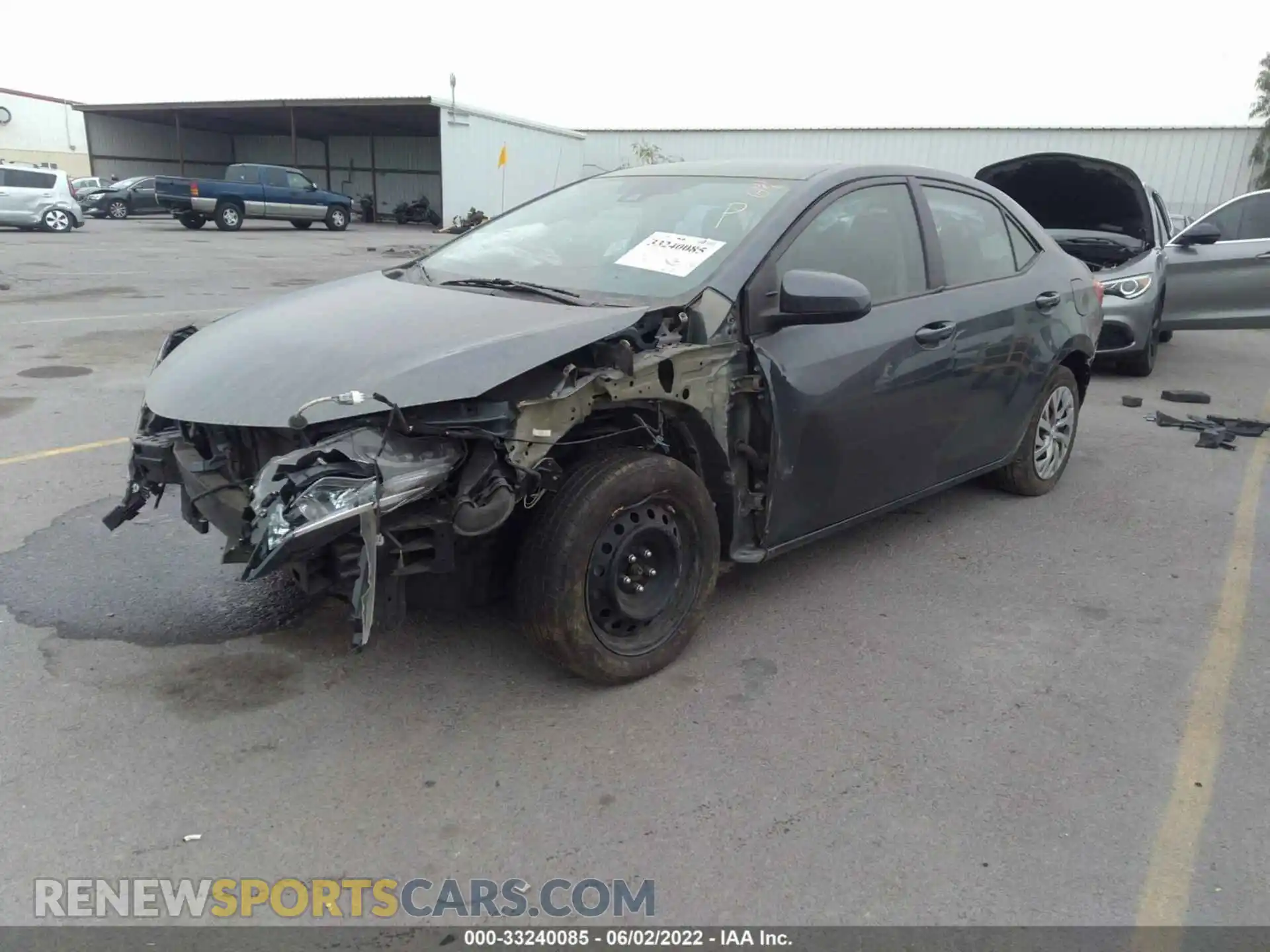 2 fotografías del automóvil dañado 2T1BURHE6KC180935 TOYOTA COROLLA 2019