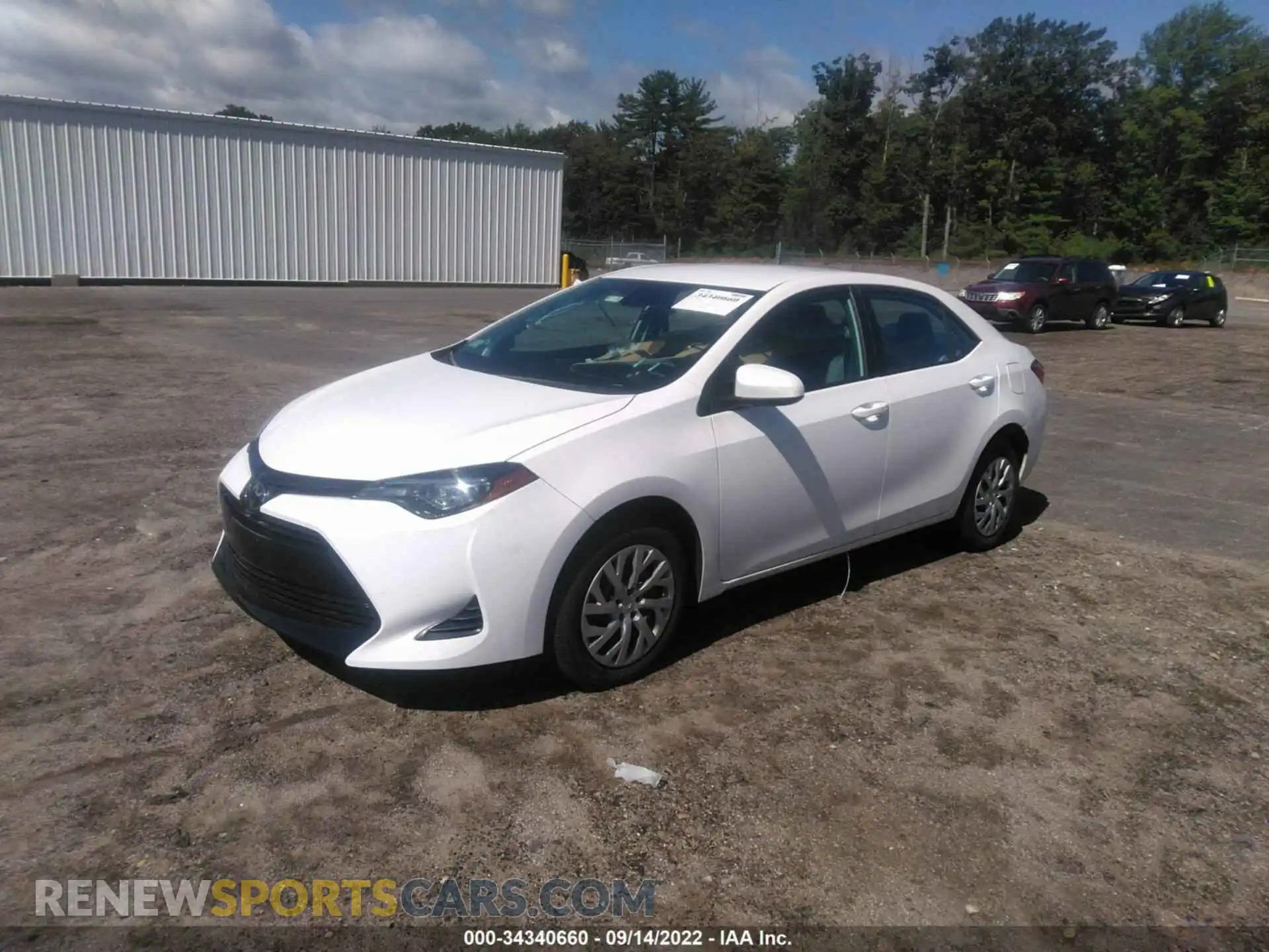 2 Photograph of a damaged car 2T1BURHE6KC184144 TOYOTA COROLLA 2019