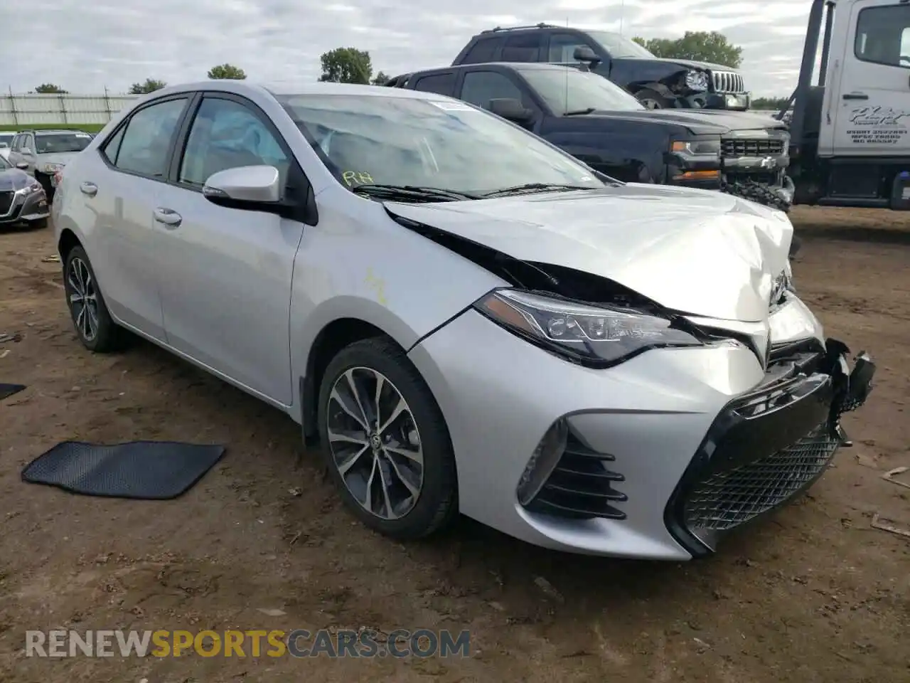1 Фотография поврежденного автомобиля 2T1BURHE6KC192065 TOYOTA COROLLA 2019