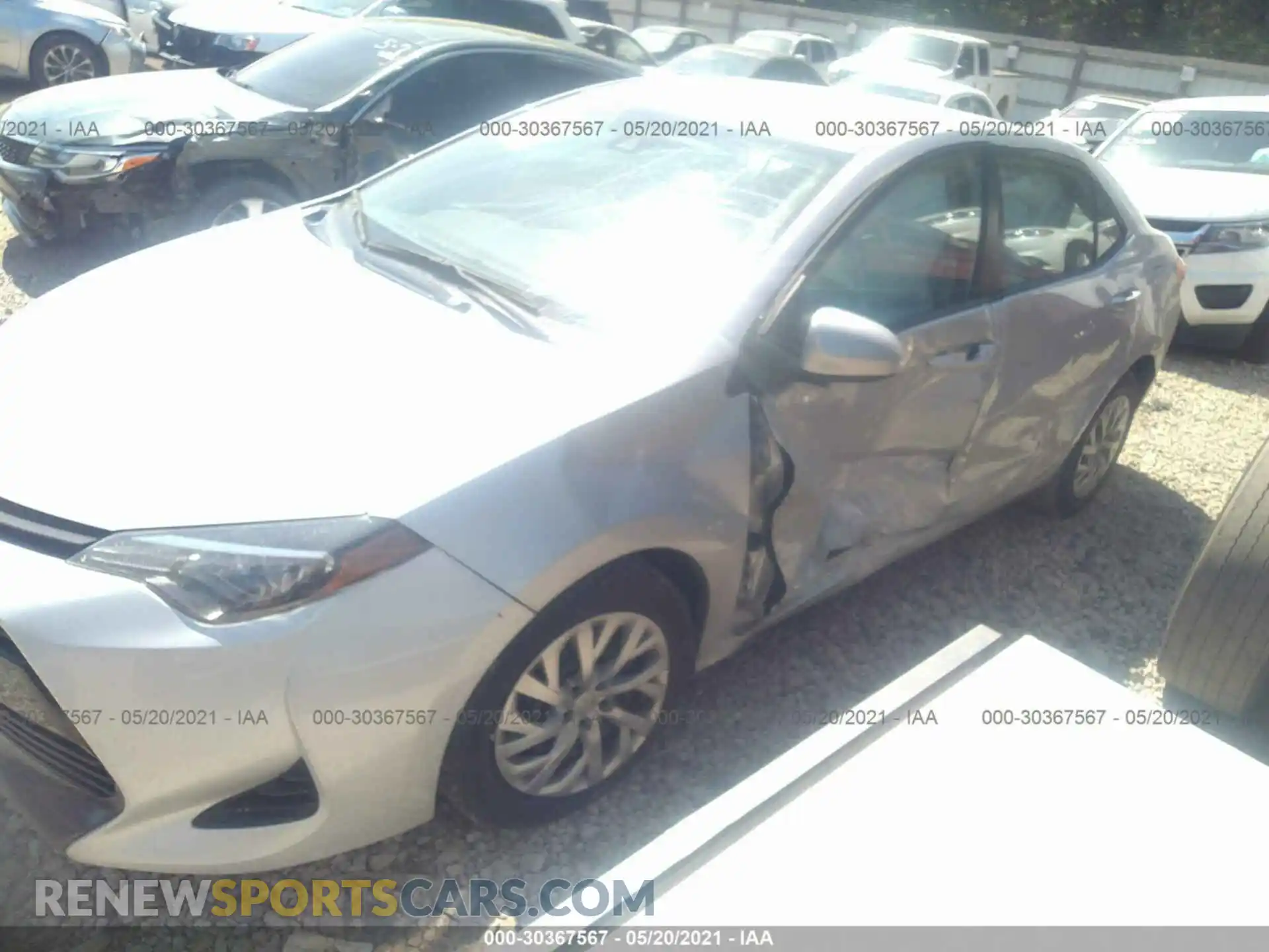 2 Photograph of a damaged car 2T1BURHE6KC192602 TOYOTA COROLLA 2019