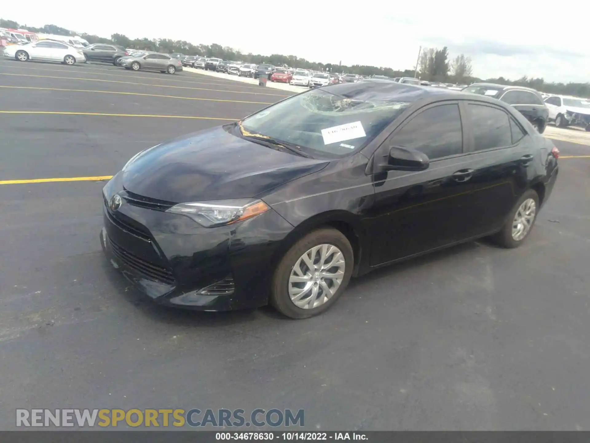 2 Photograph of a damaged car 2T1BURHE6KC196830 TOYOTA COROLLA 2019