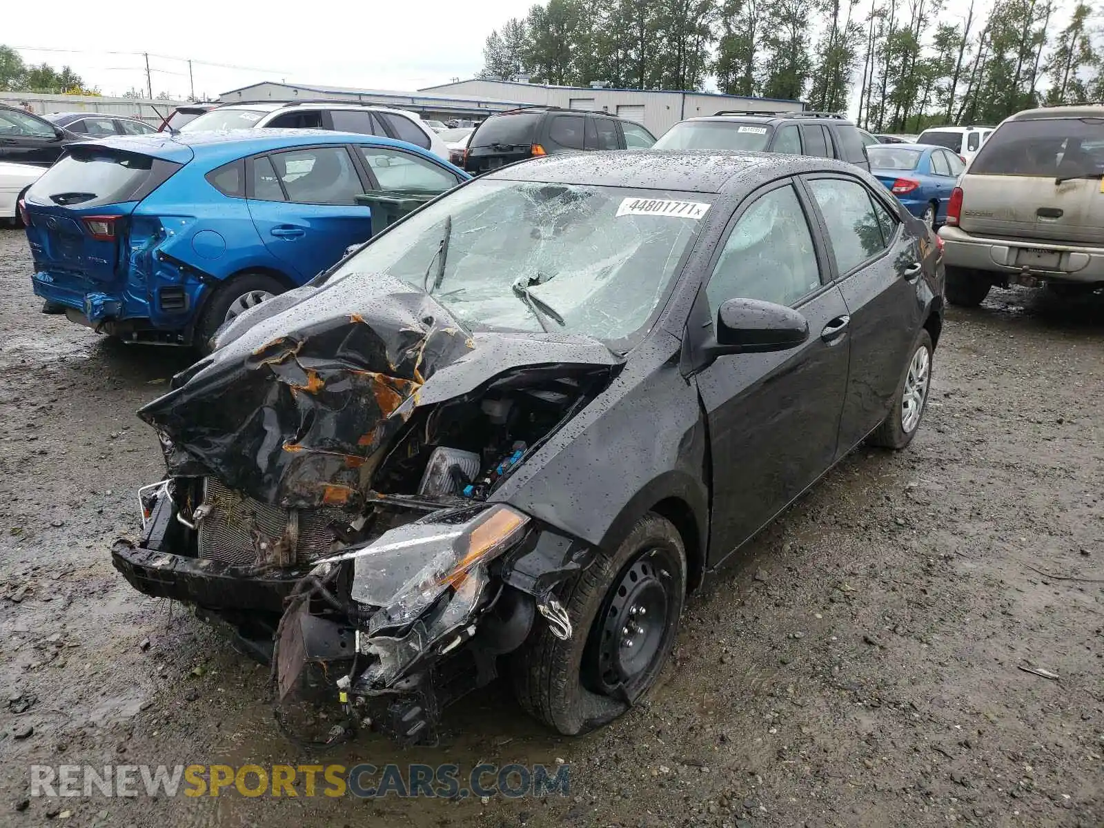 2 Photograph of a damaged car 2T1BURHE6KC197640 TOYOTA COROLLA 2019