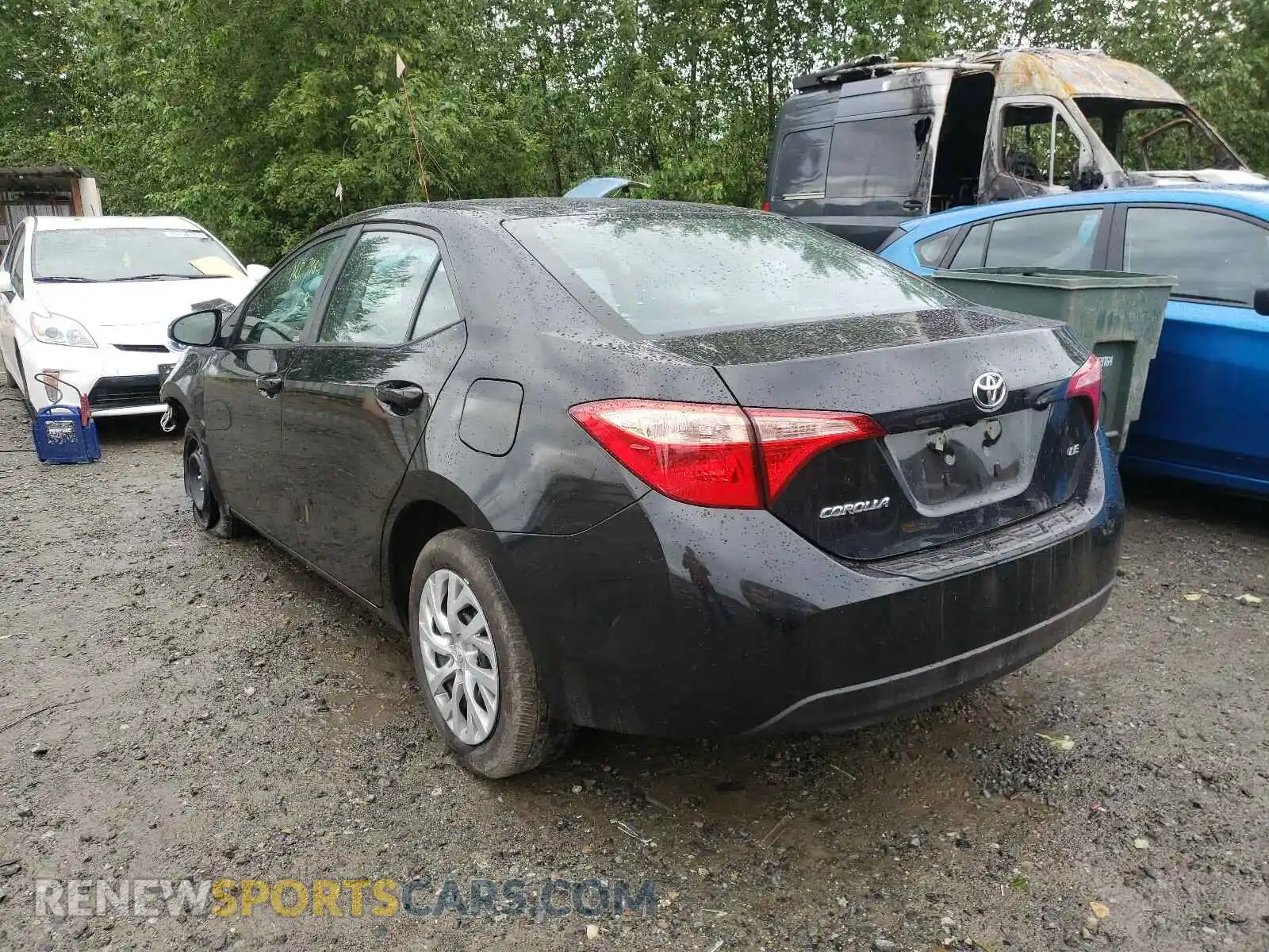 3 Photograph of a damaged car 2T1BURHE6KC197640 TOYOTA COROLLA 2019