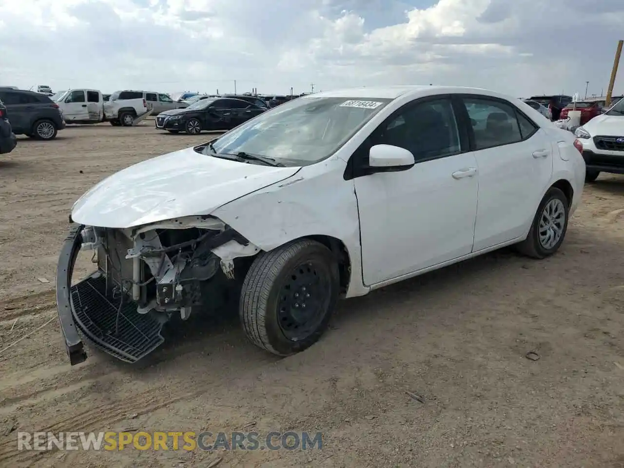 1 Photograph of a damaged car 2T1BURHE6KC200021 TOYOTA COROLLA 2019