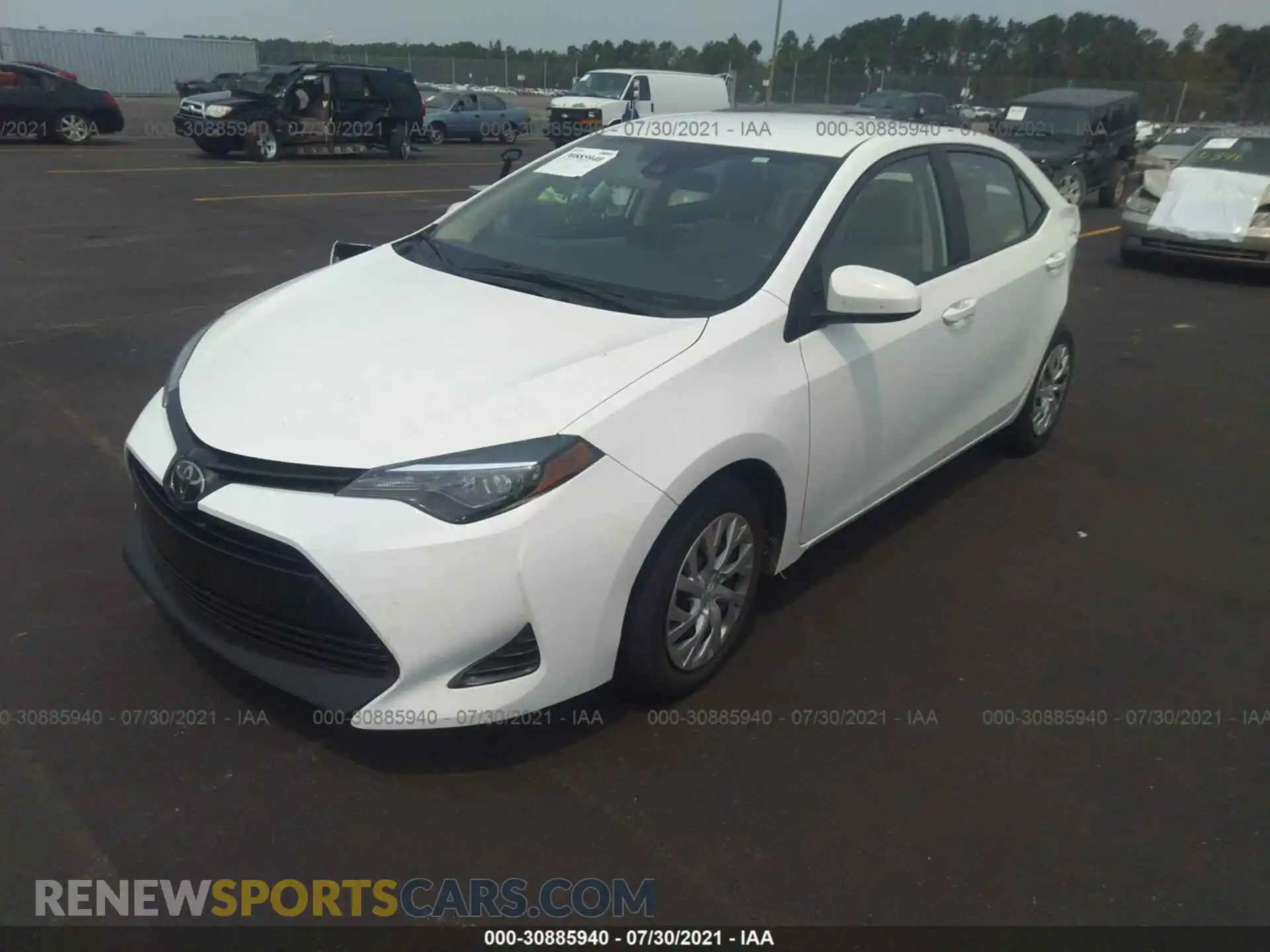 2 Photograph of a damaged car 2T1BURHE6KC202500 TOYOTA COROLLA 2019