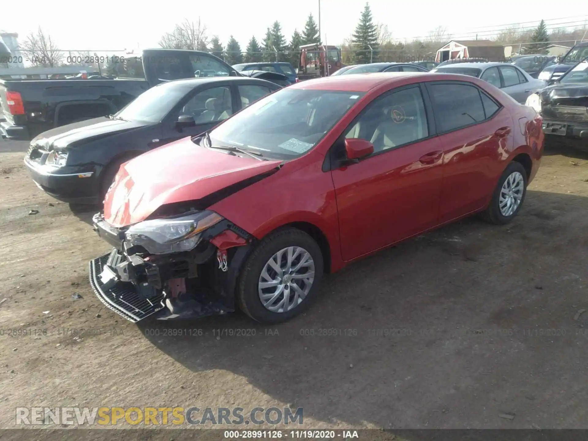 2 Photograph of a damaged car 2T1BURHE6KC203694 TOYOTA COROLLA 2019