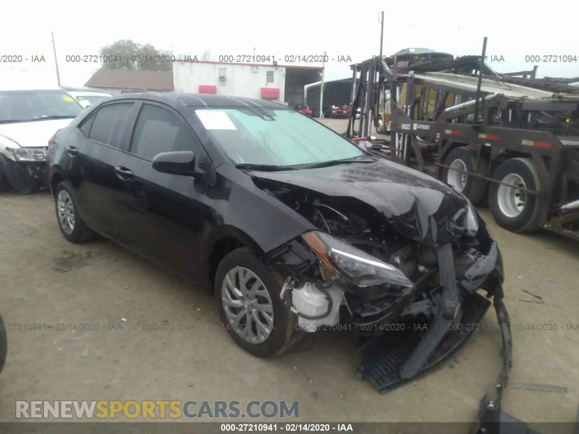 1 Photograph of a damaged car 2T1BURHE6KC210077 TOYOTA COROLLA 2019