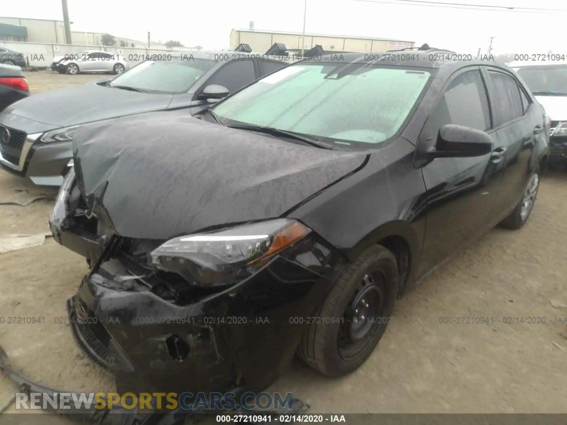 2 Photograph of a damaged car 2T1BURHE6KC210077 TOYOTA COROLLA 2019