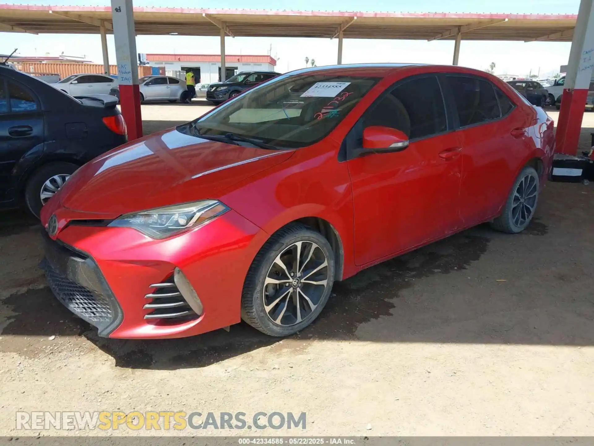 2 fotografías del automóvil dañado 2T1BURHE6KC211732 TOYOTA COROLLA 2019