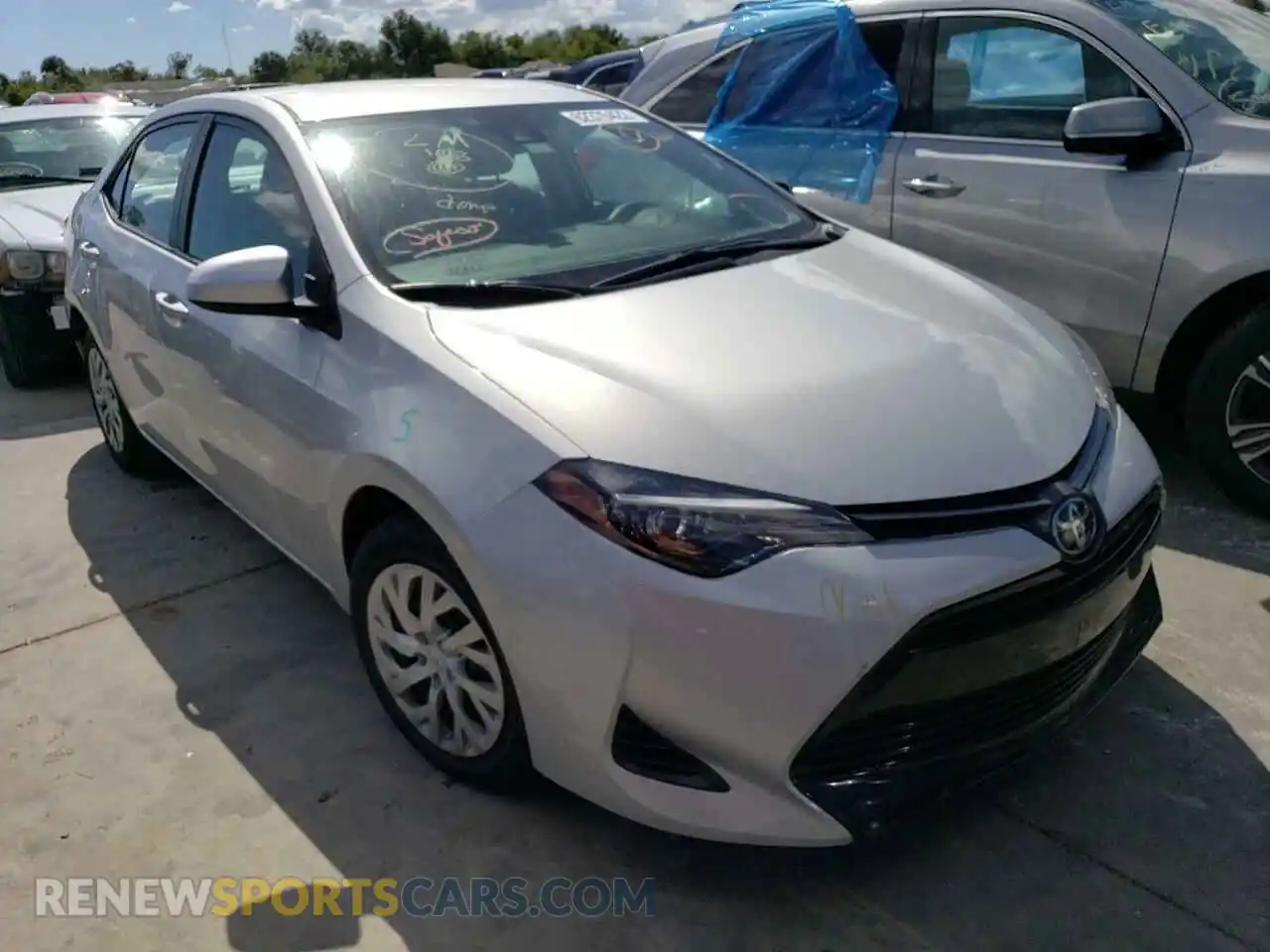 1 Photograph of a damaged car 2T1BURHE6KC212850 TOYOTA COROLLA 2019