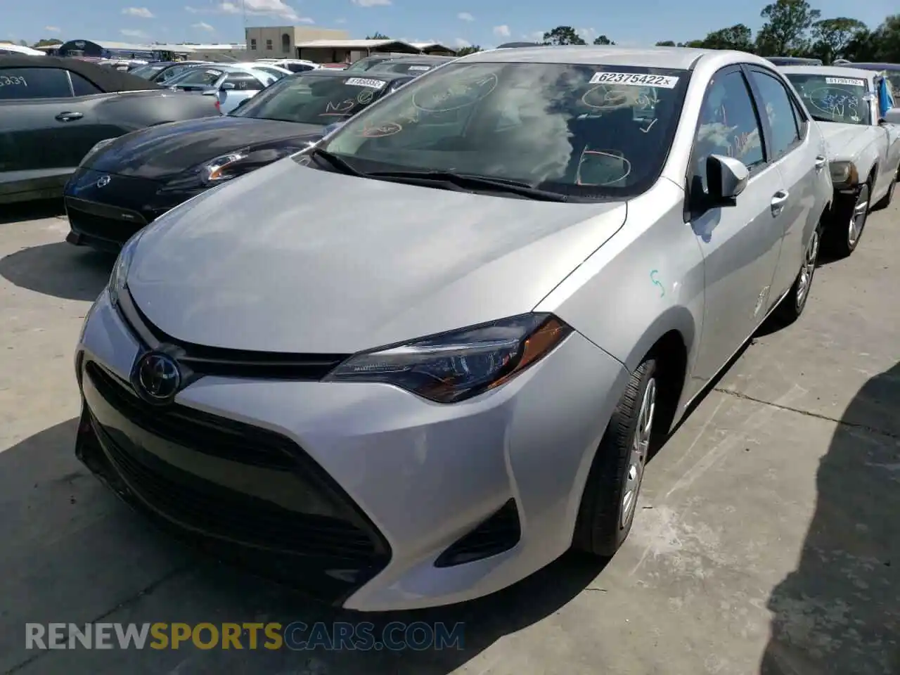 2 Photograph of a damaged car 2T1BURHE6KC212850 TOYOTA COROLLA 2019