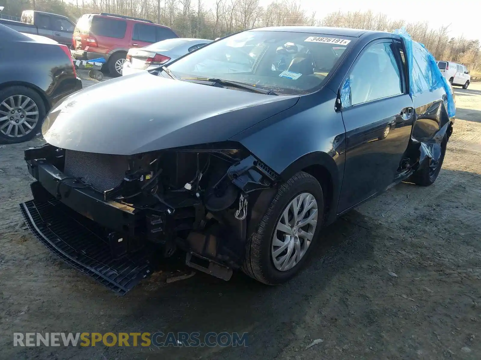2 Photograph of a damaged car 2T1BURHE6KC218874 TOYOTA COROLLA 2019