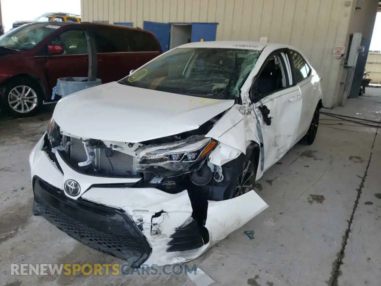2 Photograph of a damaged car 2T1BURHE6KC221855 TOYOTA COROLLA 2019