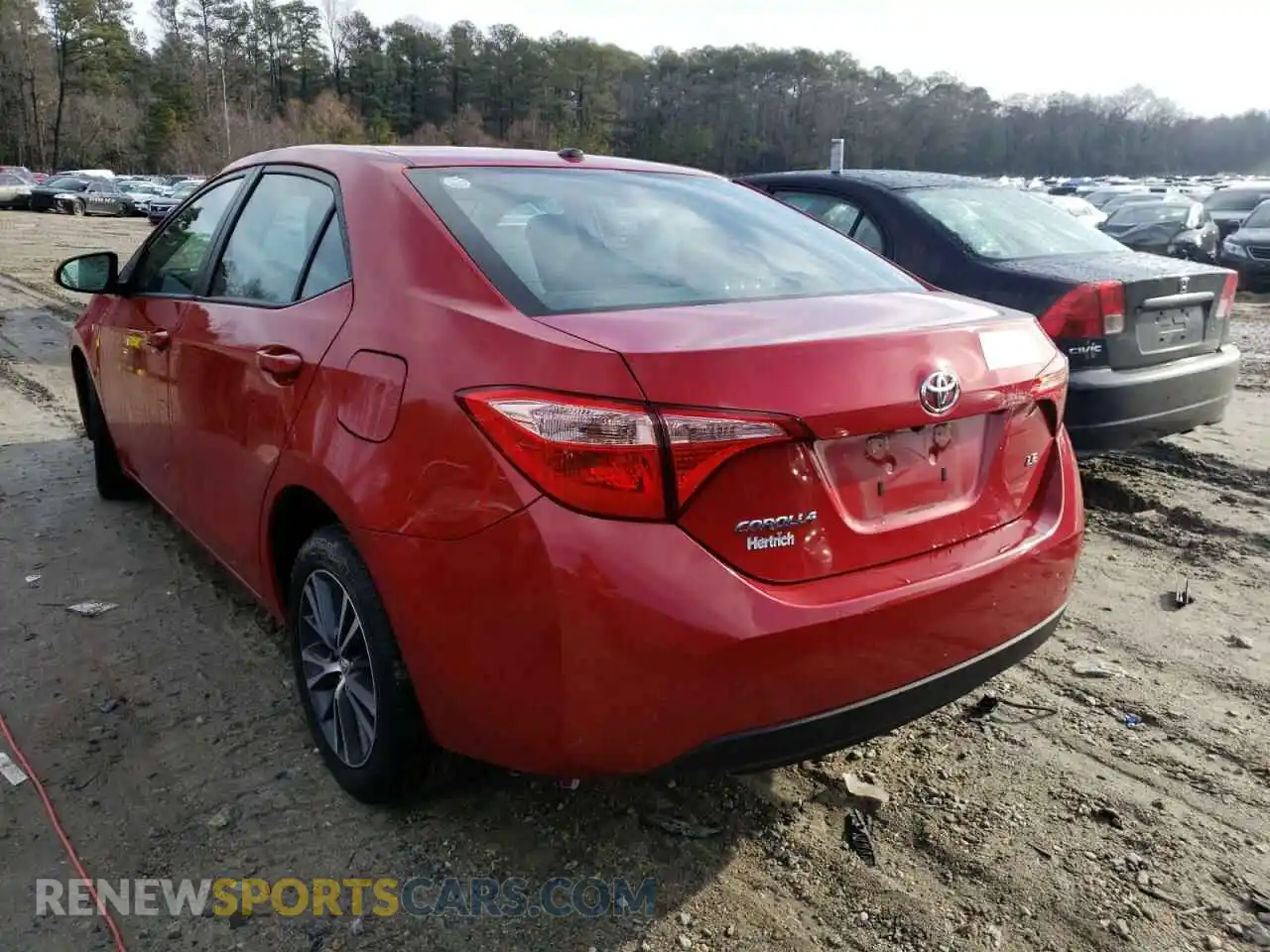 3 Photograph of a damaged car 2T1BURHE6KC224089 TOYOTA COROLLA 2019